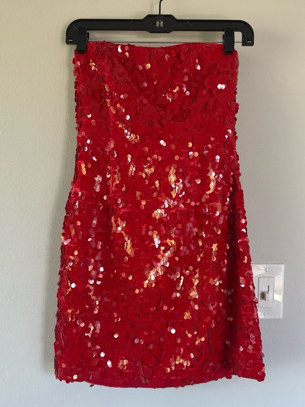 Ramy Brook Exclusive Amy Sequin Dress Red